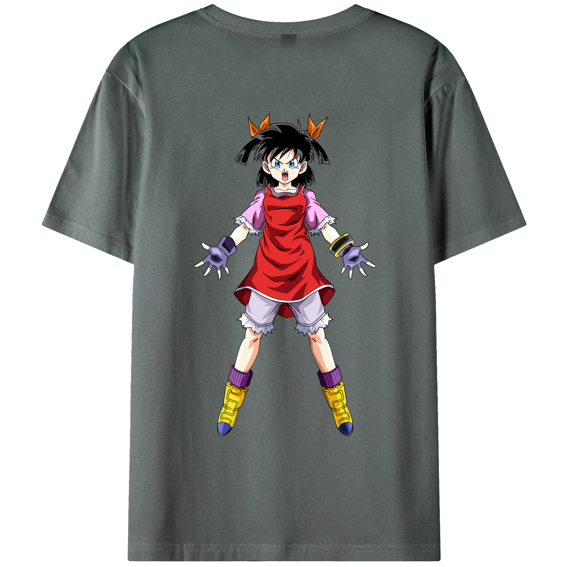 （画像用） ドラゴンボール パン DRAGON BALL Pan 綿100％ メンズ半袖Tシャツ（バックプリント） 通気性